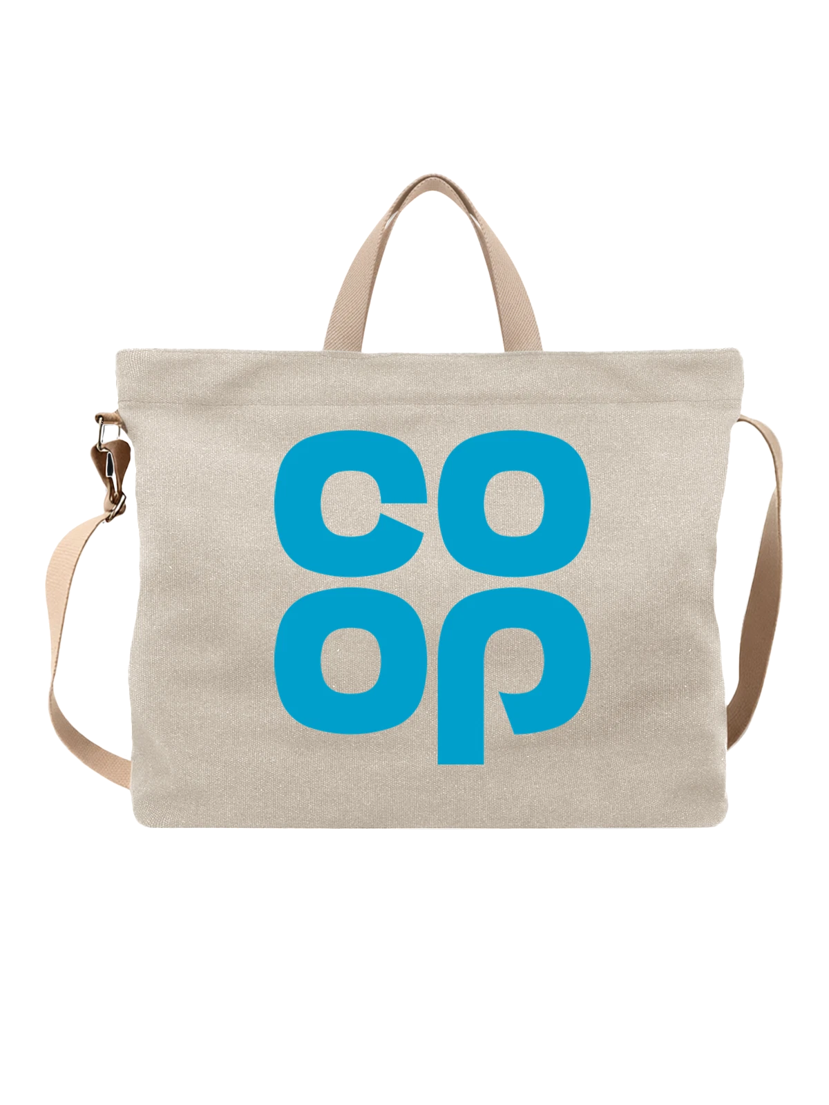 Сумка Coop белая с принтом — европейская розница — Белая, фото 1