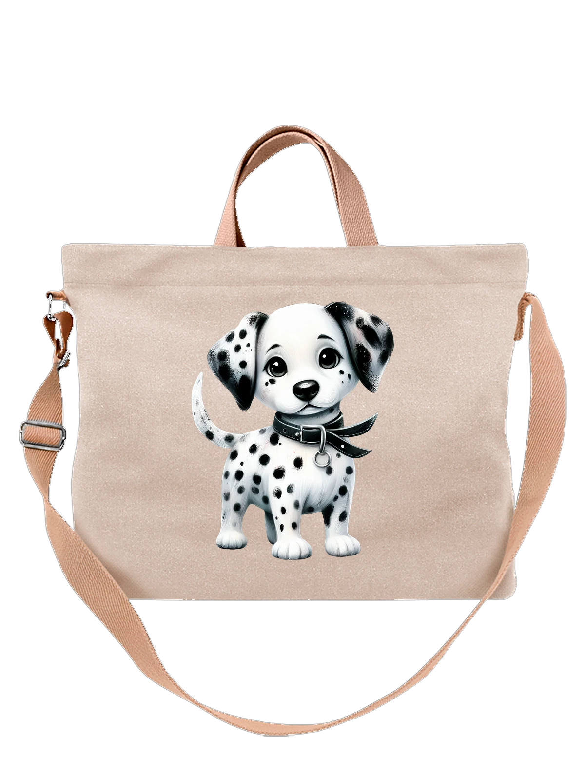 Сумка 101 Далматинец Dalmatians с собачкой белая с принтом — кинология — Белая, фото 1