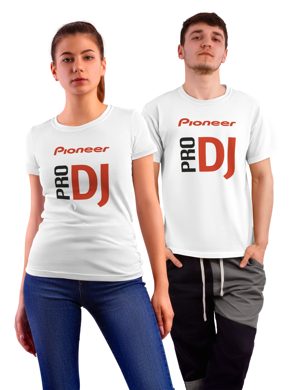 Футболка Pioneer белая с принтом — диджейские контроллеры — Белая, фото 1