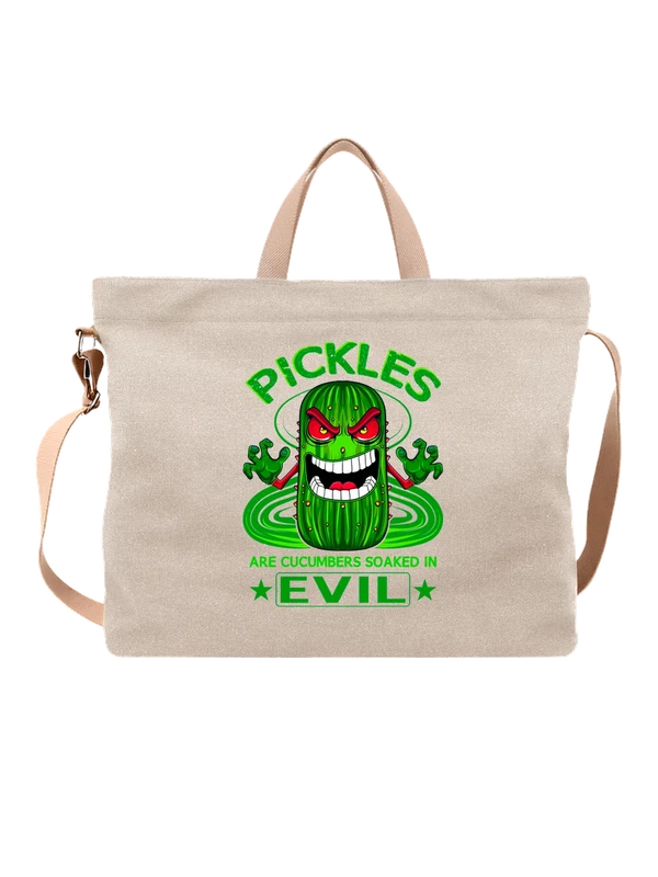 Сумка с огурчиком pickles — Белая, фото 1