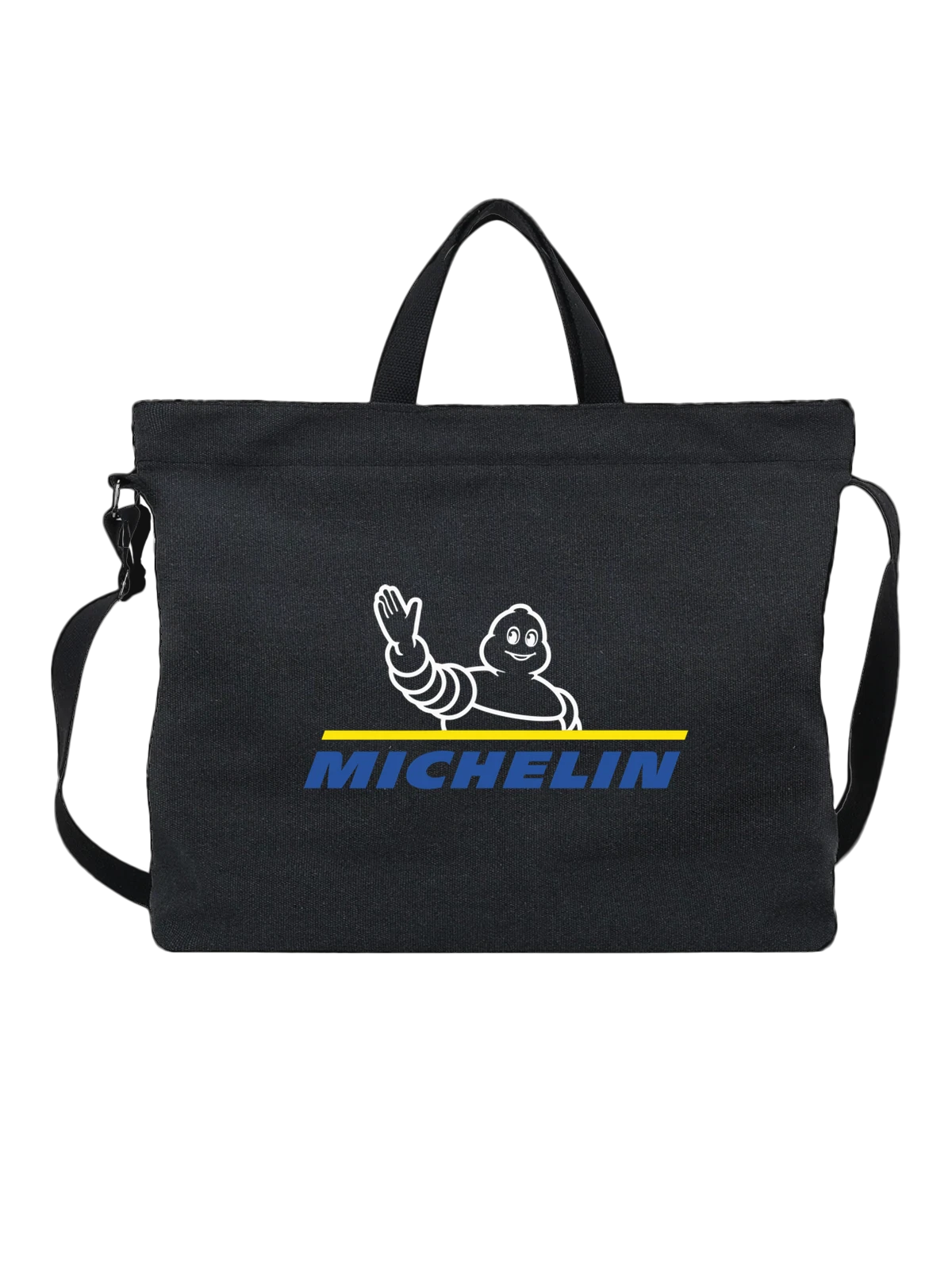 Сумка Michelin чёрная с принтом — автомобильные покрышки — Чёрная, фото 1