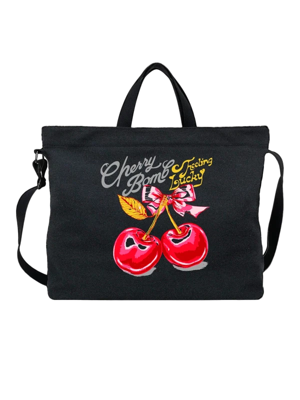 Сумка вишня cherry bomb — Чёрная, фото 1