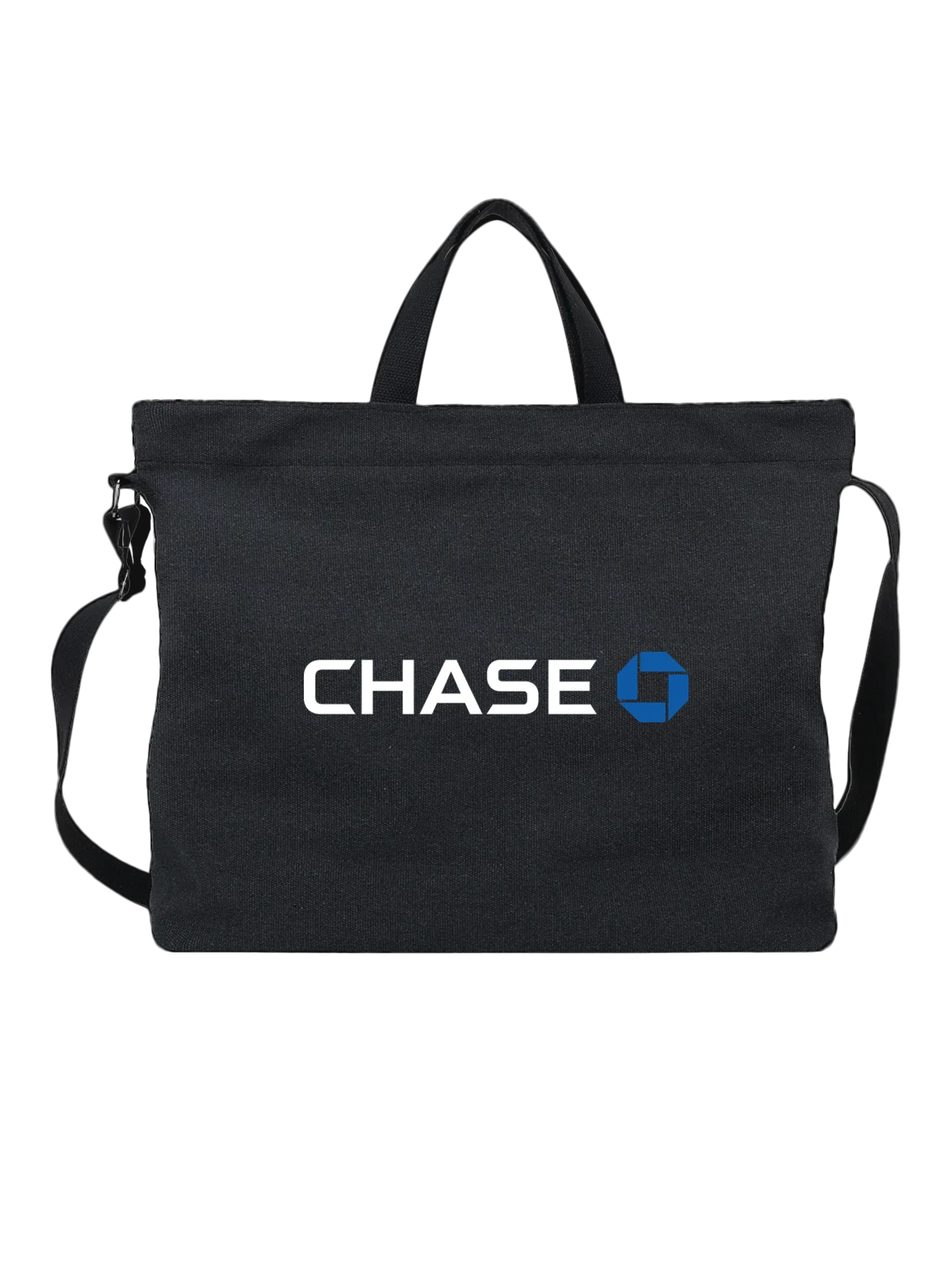 Сумка Chase чёрная с принтом — современная айдентика — Чёрная, фото 1