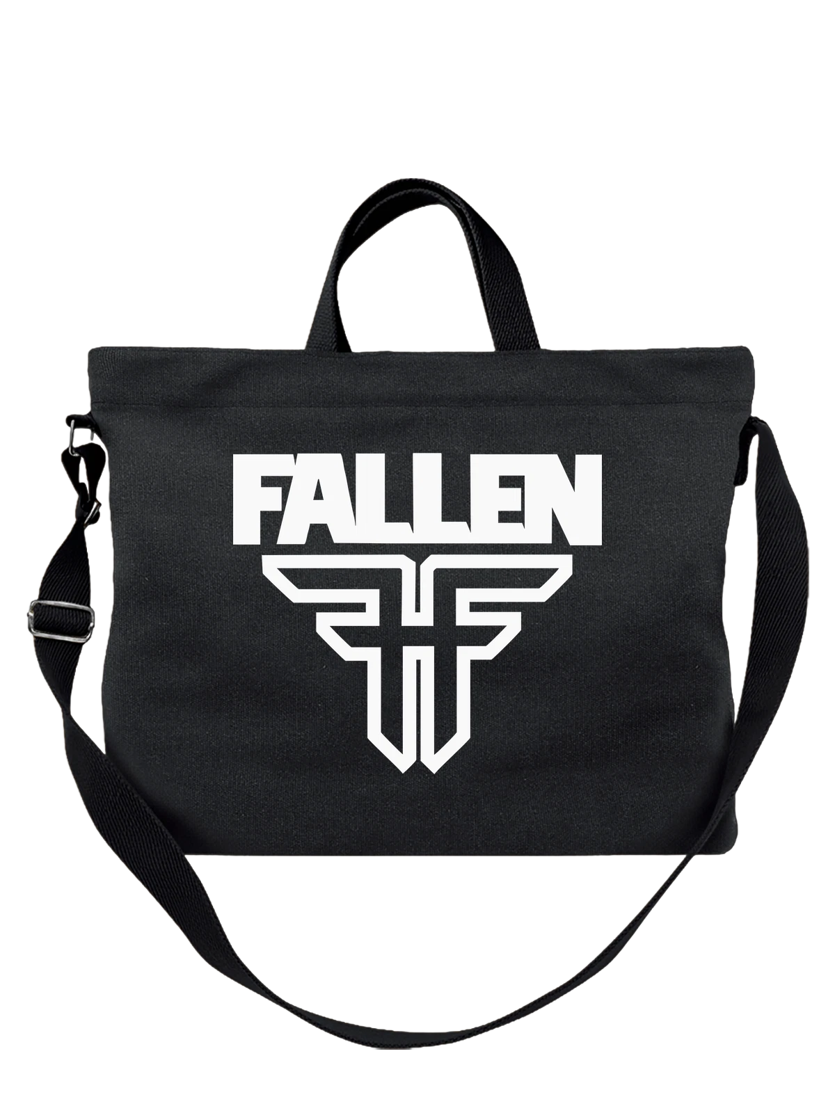Сумка Fallen чёрная с принтом — скейтбординг — Чёрная, фото 1