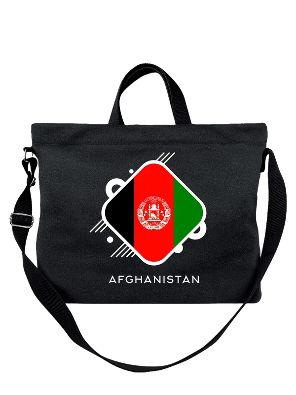 Сумка флаг Афганистана Afghanistan — Чёрная, фото 1
