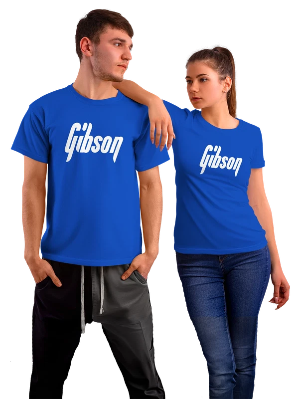 Футболка Gibson — Синяя, фото 1