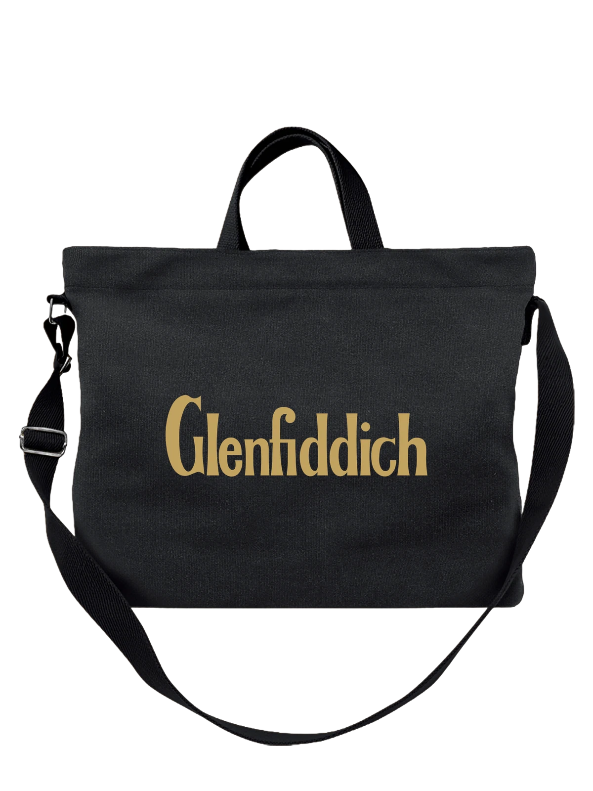 Сумка Glenfiddich чёрная с принтом — футболка для вечеринки — Чёрная, фото 1