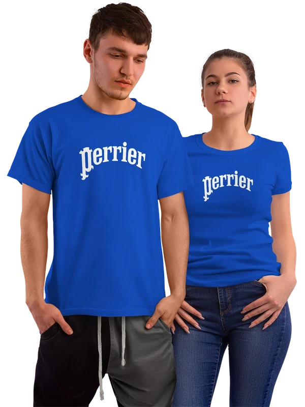 Футболка Perrier — Синяя, фото 1
