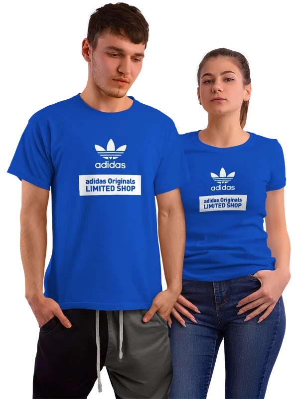 Футболка Adidas — Синяя, фото 1