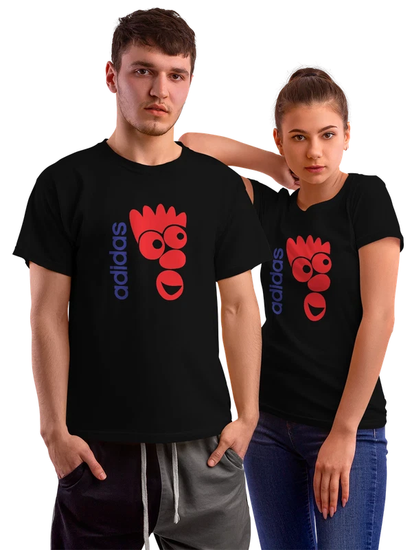 Футболка Adidas — Чёрная, фото 1