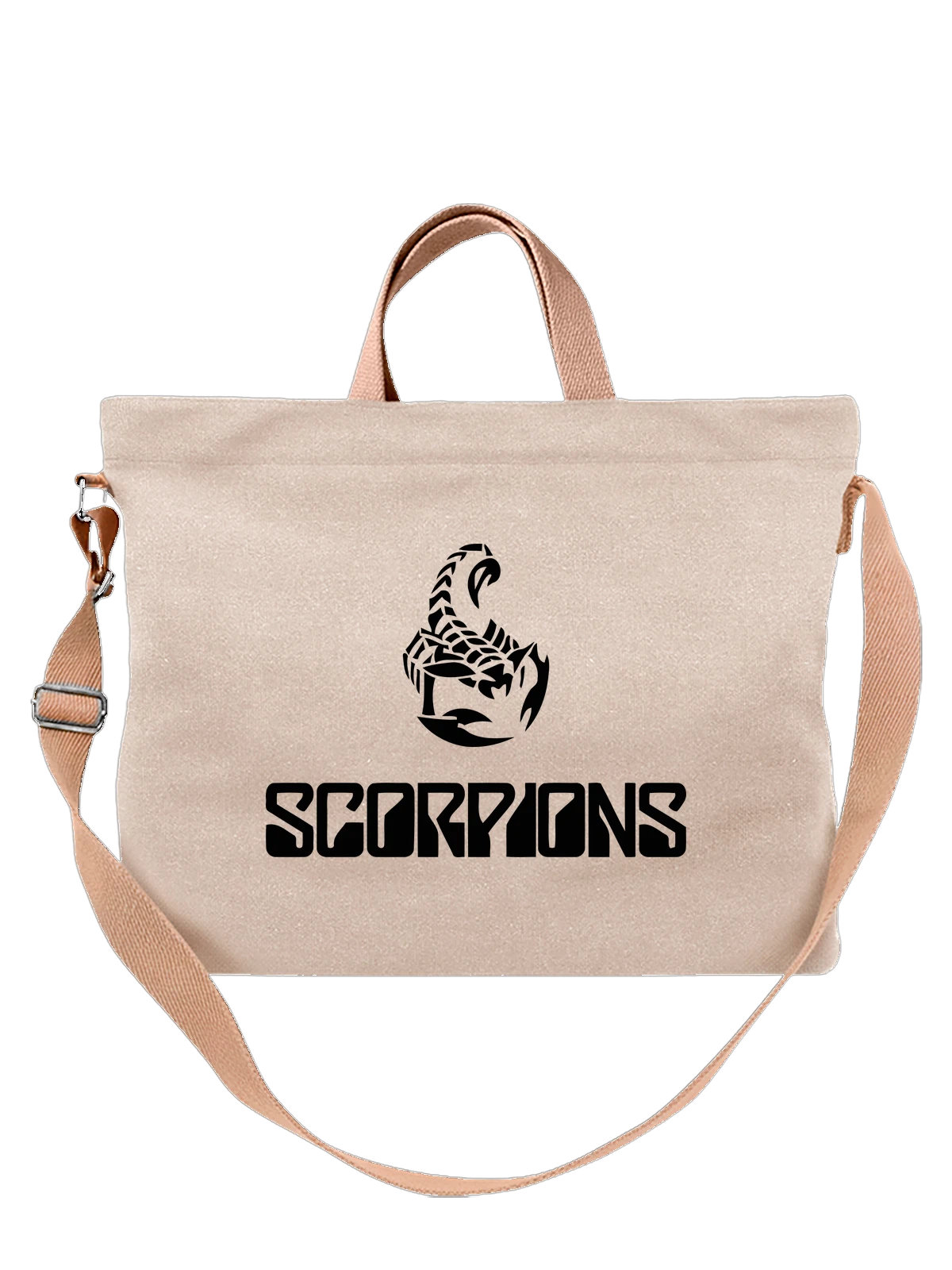 Сумка Scorpions Скорпионс с логотипом белая с принтом — астрология — Белая, фото 1