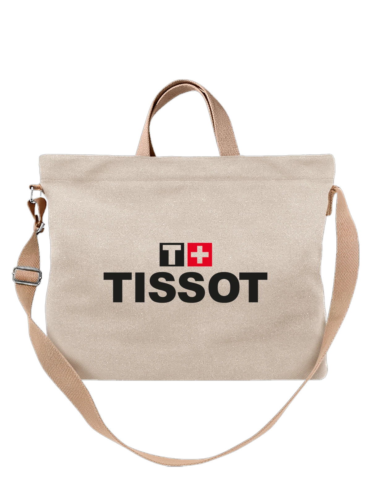 Сумка Tissot белая с принтом — наручные часы — Белая, фото 1