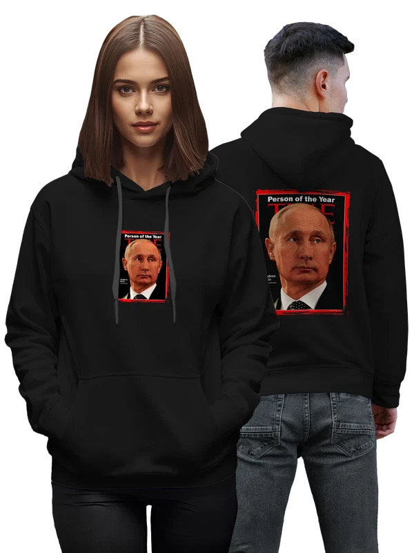 Худи Путин Человек года — Чёрная, фото 1