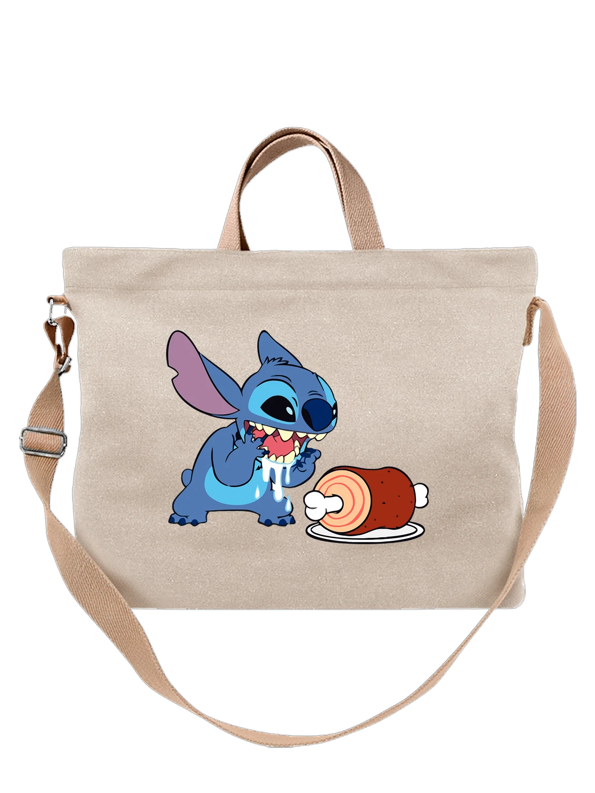 Сумка Стич Stitch белая с принтом — Disney мультфильм — Белая, фото 1