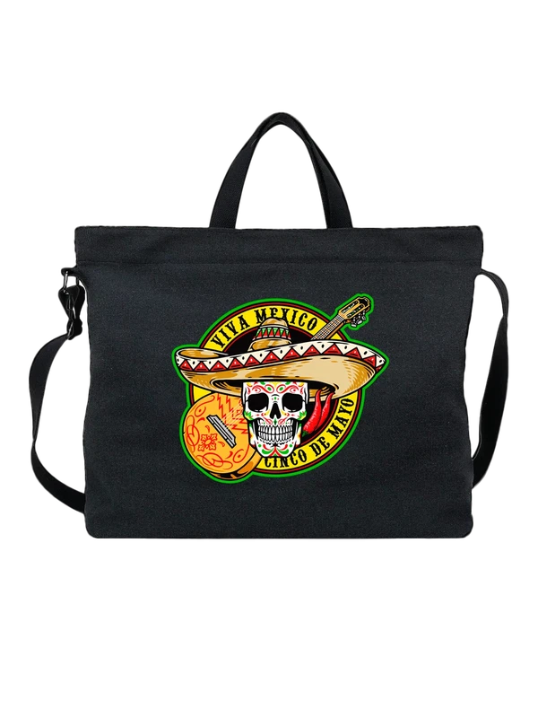 Сумка череп Cinco de Mayo — Чёрная, фото 1