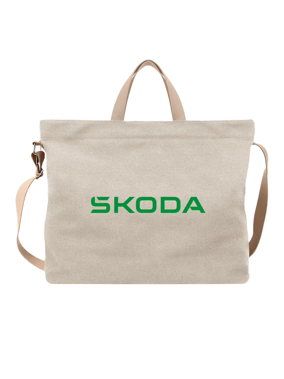 Сумка Skoda белая с принтом — путешествия по Европе — Белая, фото 1