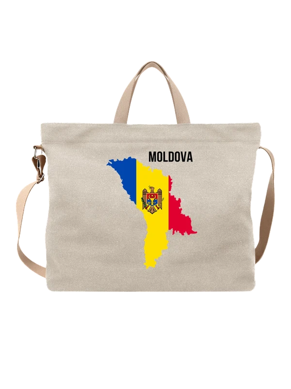Сумка с флагом Молдовы Moldova — Белая, фото 1