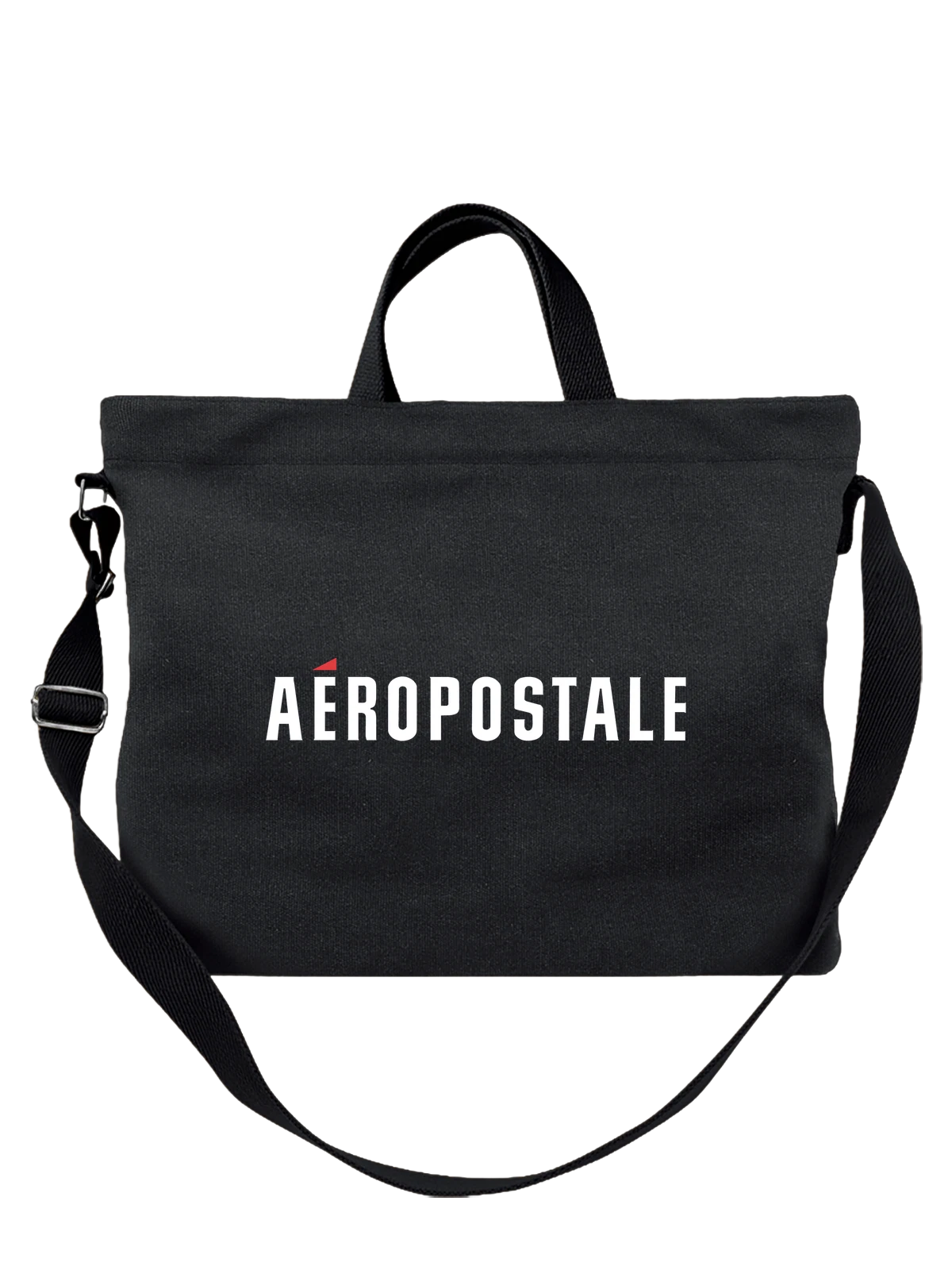 Сумка Aeropostale чёрная с принтом — университетский стиль — Чёрная, фото 1