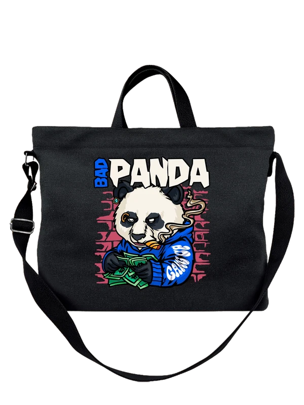 Сумка панда bad panda — Чёрная, фото 1
