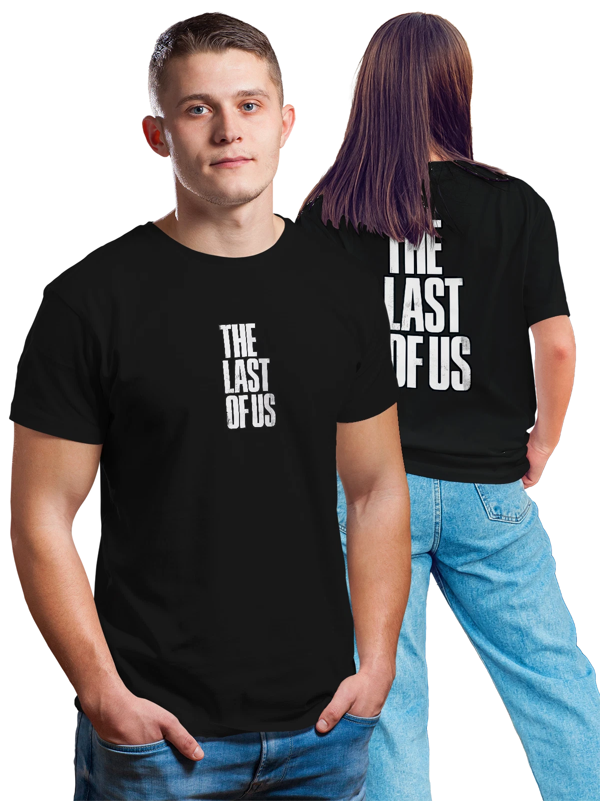 Футболка The Last of Us Последний из нас чёрная с принтом на спине — постапокалипсис — Чёрная, фото 1