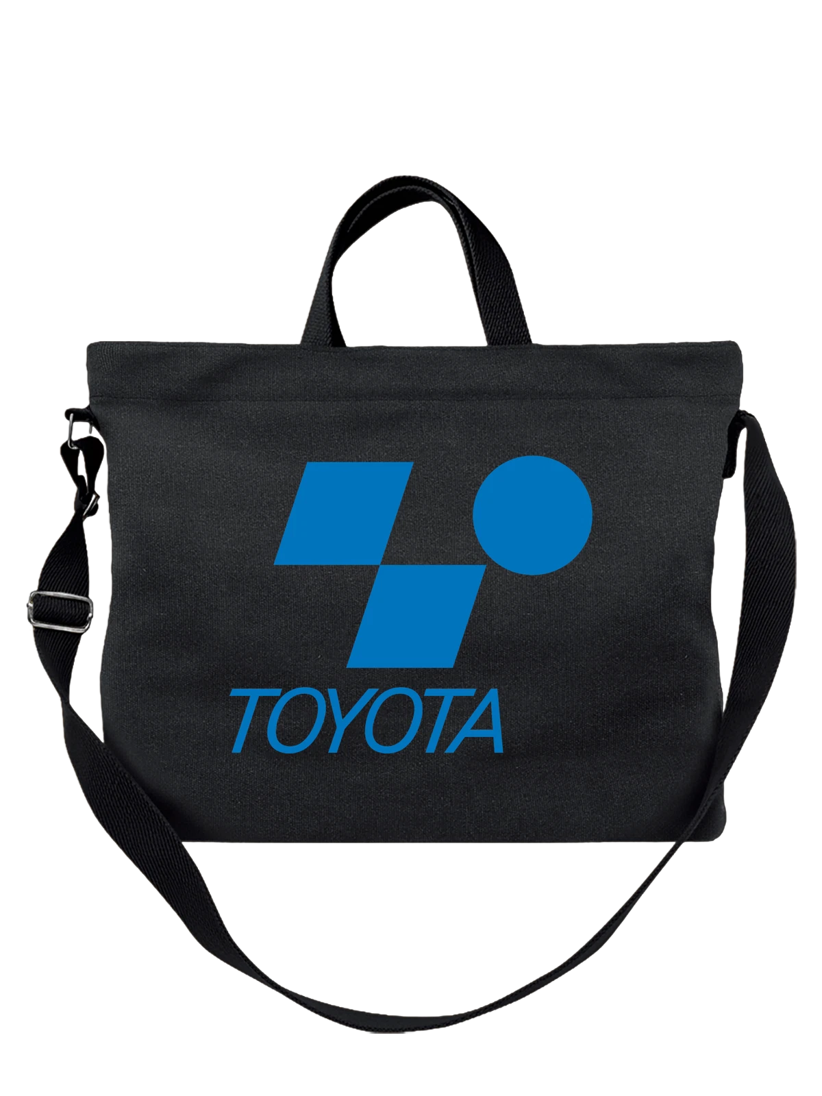 Сумка Toyota чёрная с принтом — одноцветный принт — Чёрная, фото 1