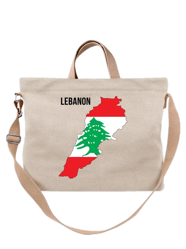 Сумка с флагом Ливана Lebanon — Белая, фото 1