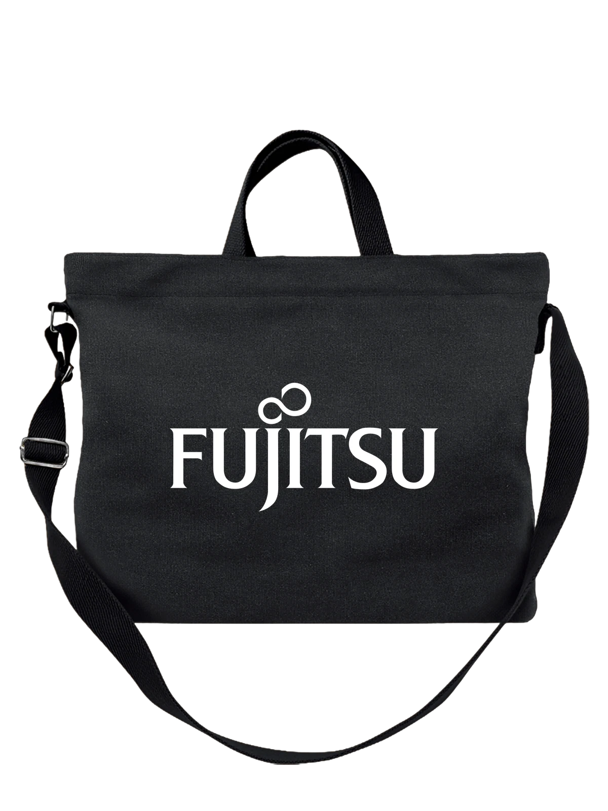 Сумка Fujitsu чёрная с принтом — цифровые решения — Чёрная, фото 1