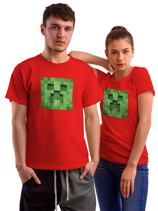 Футболка Майнкрафт Minecraft — Красная, фото 1