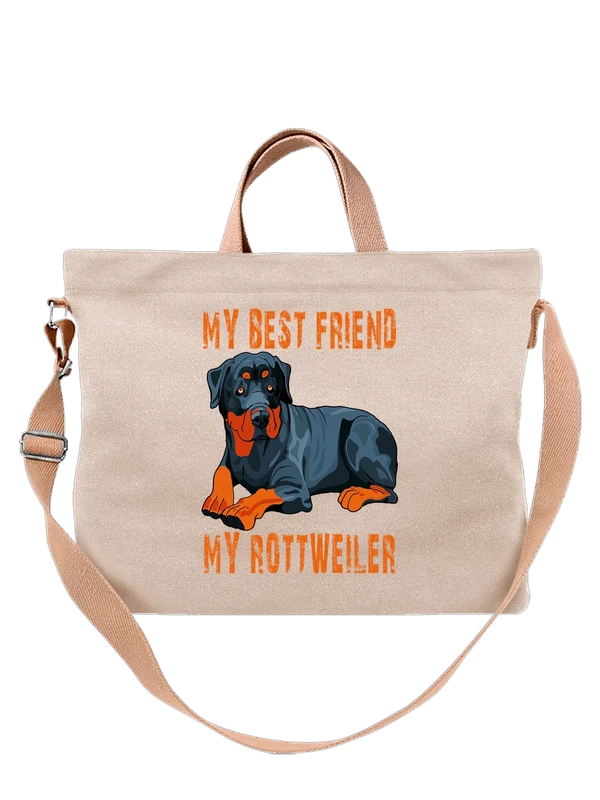 Сумка ротвейлер best friend — Белая, фото 1
