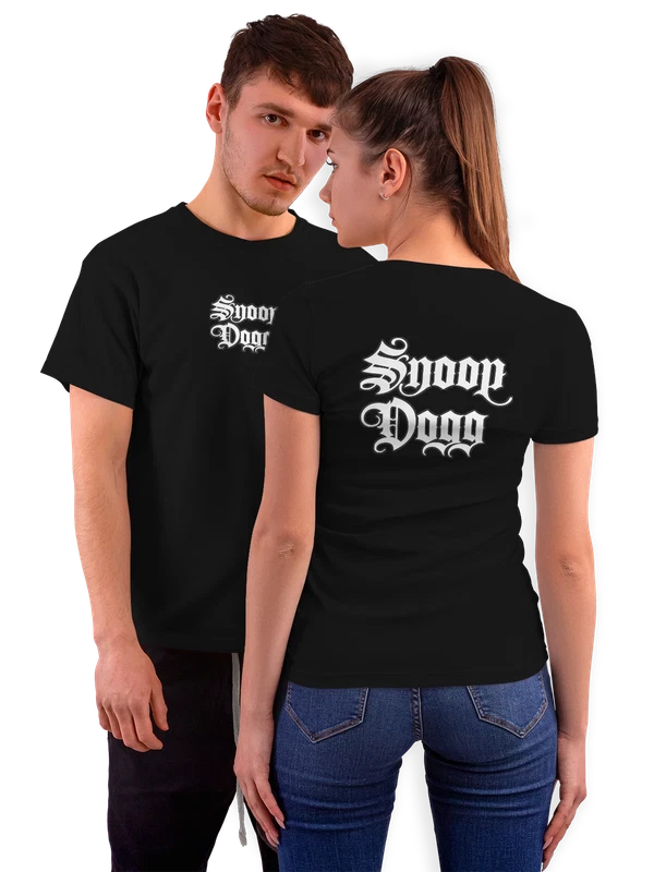 Футболка Snoop dogg логотип — Чёрная, фото 1
