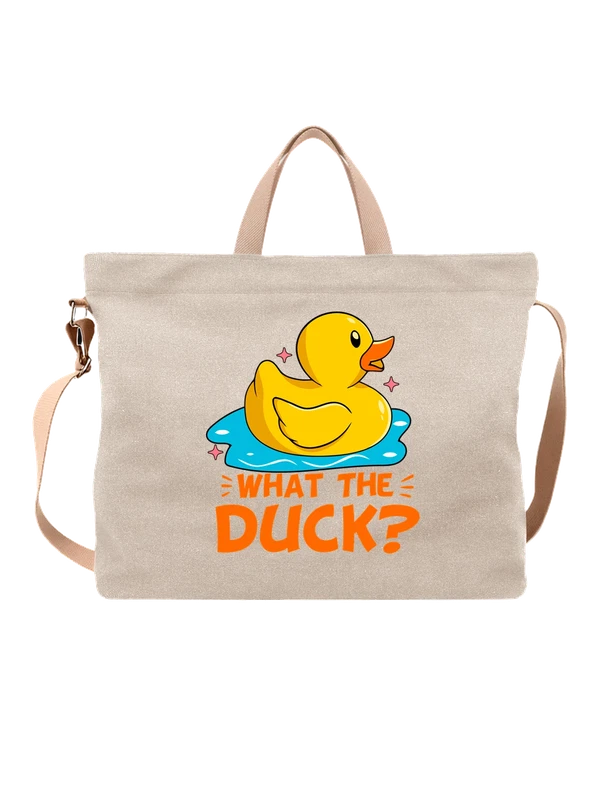 Сумка с утенком what the duck — Белая, фото 1