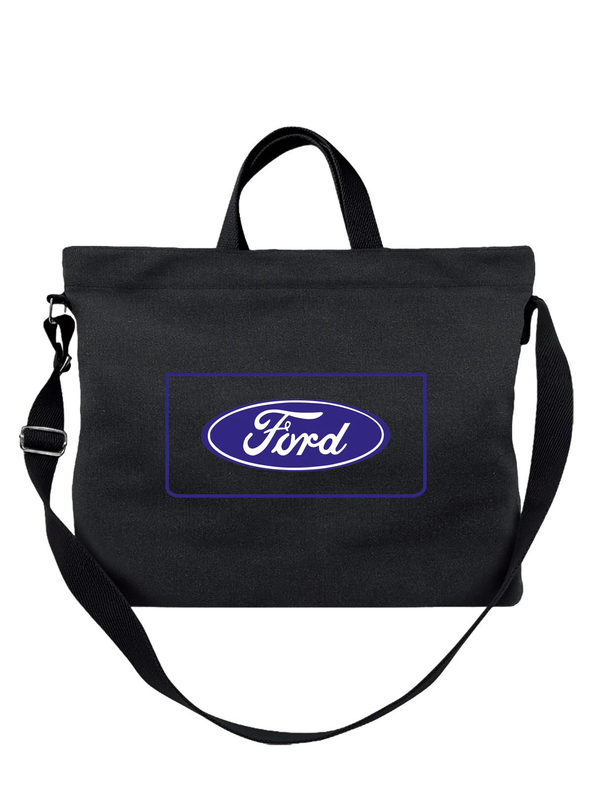Сумка Ford чёрная с принтом — геометрическая композиция — Чёрная, фото 1