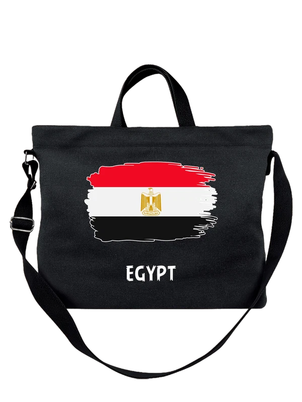Сумка с флагом Egypt Египет — Чёрная, фото 1