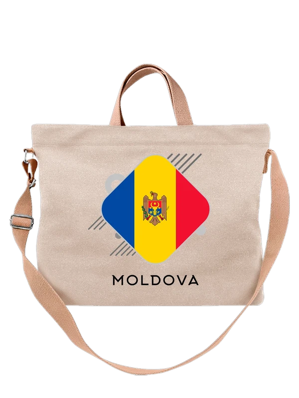 Сумка флаг Молдовы Moldova — Белая, фото 1
