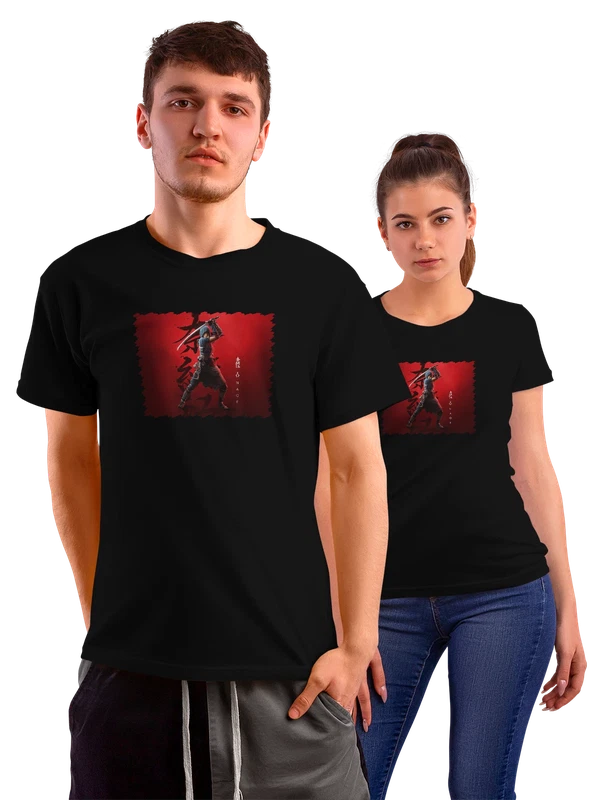 Футболка Игра Assassins Creed Shadows Naoe — Чёрная, фото 1