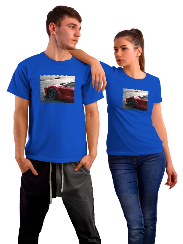 Футболка машина Ferrari — Синяя, фото 1