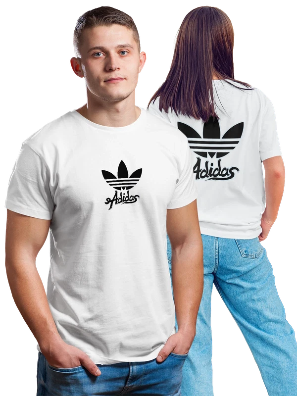 Футболка Adidas — Белая, фото 1