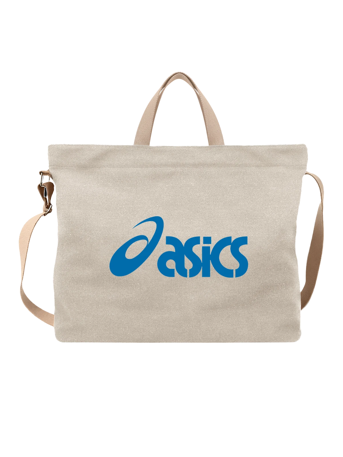 Сумка Asics белая с принтом — марафон и тренировки — Белая, фото 1