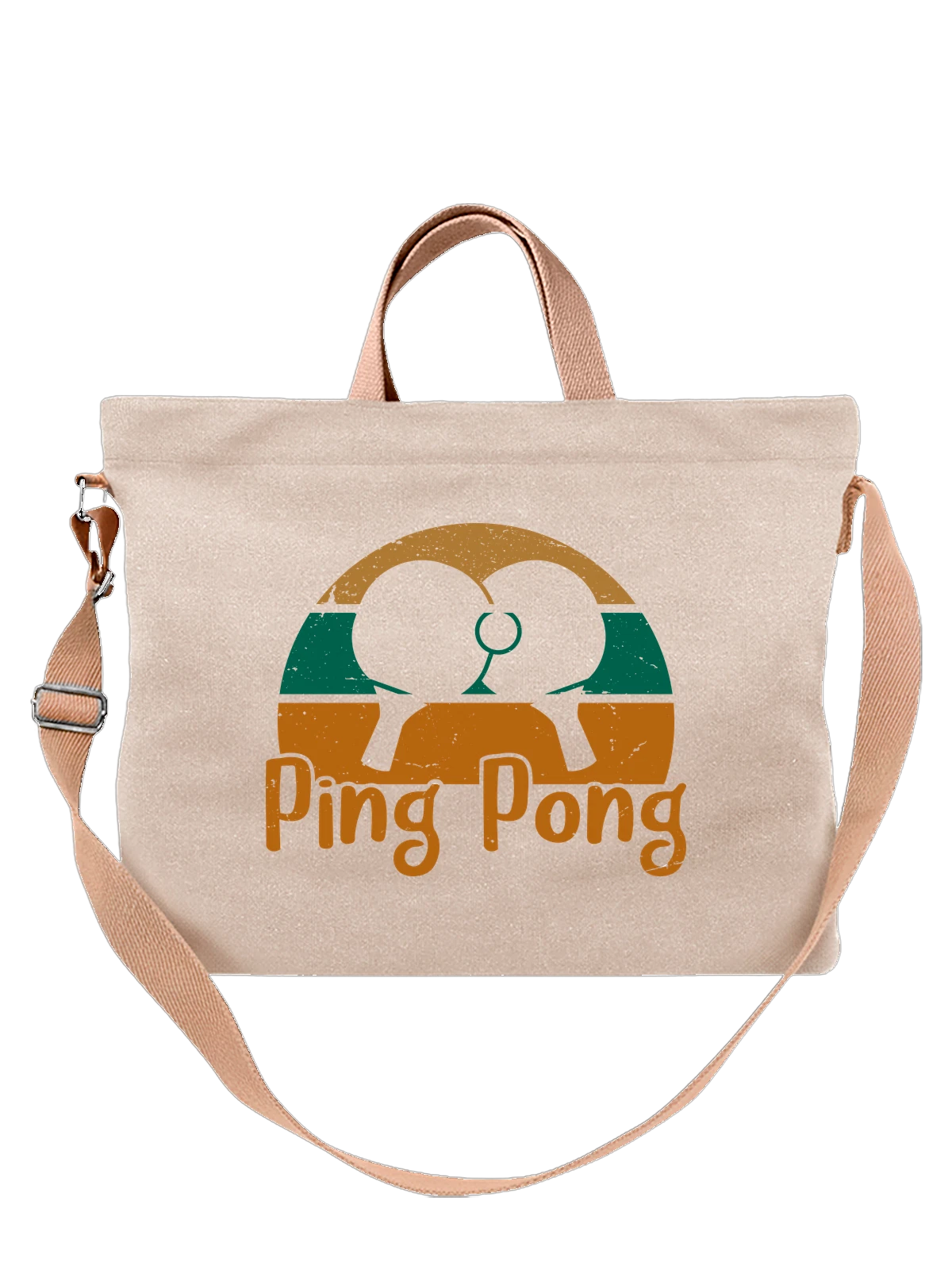 Сумка Настольный теннис ping pong белая с принтом — спортивный инвентарь — Белая, фото 1