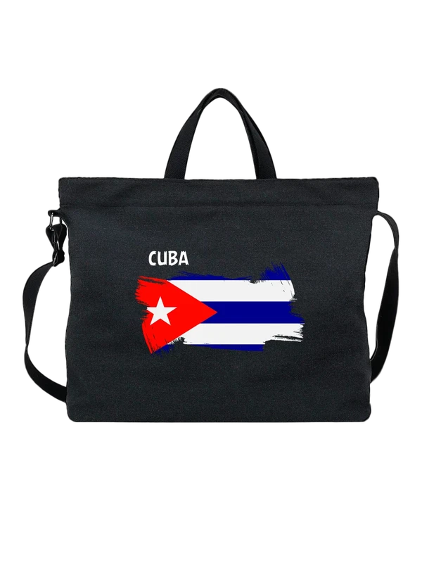 Сумка флаг Кубы Cuba — Чёрная, фото 1