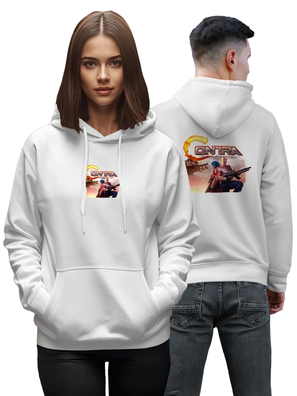 Худи игра контра сontra — Белая, фото 1