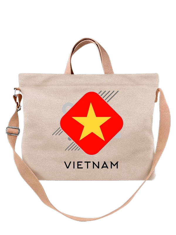 Сумка флаг Вьетнама Vietnam — Белая, фото 1