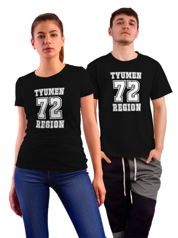Футболка город Тюмень — Чёрная, фото 1