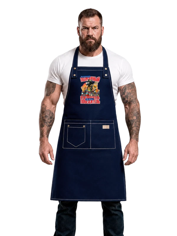 Фартук на день пожарной охраны — Синяя, фото 1