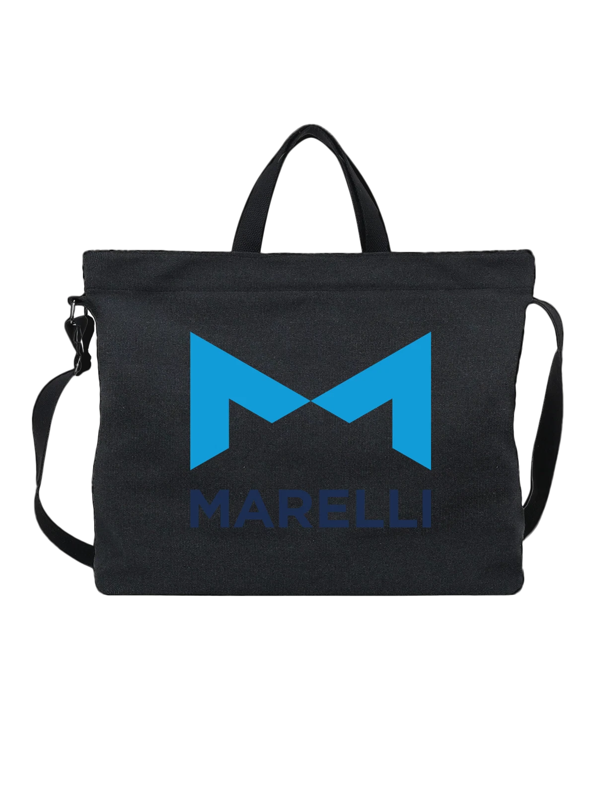 Сумка Magneti Marelli чёрная с принтом — футболка для автолюбителя — Чёрная, фото 1