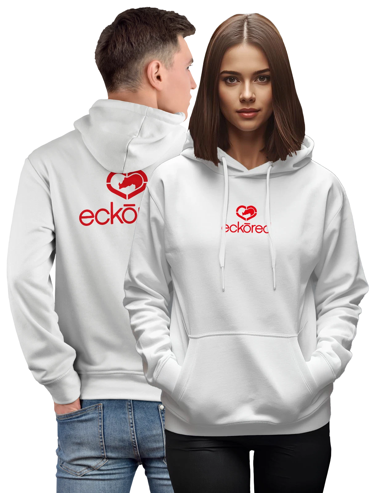 Худи Ecko Unltd белое с принтом — хип хоп культура — Белая, фото 1