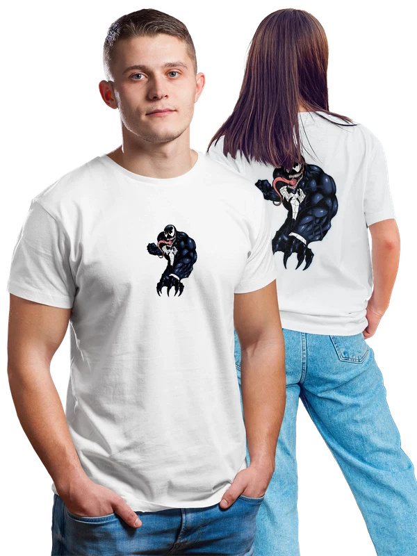 Футболка Веном Venom арт — Белая, фото 1