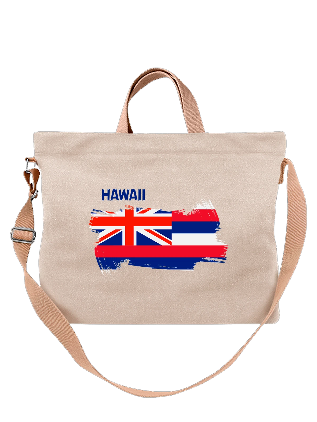 Сумка Флаг Гавайи Hawaii белая с принтом — национальная символика — Белая, фото 1