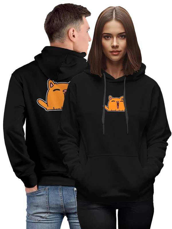 Худи с котом — Чёрная, фото 1