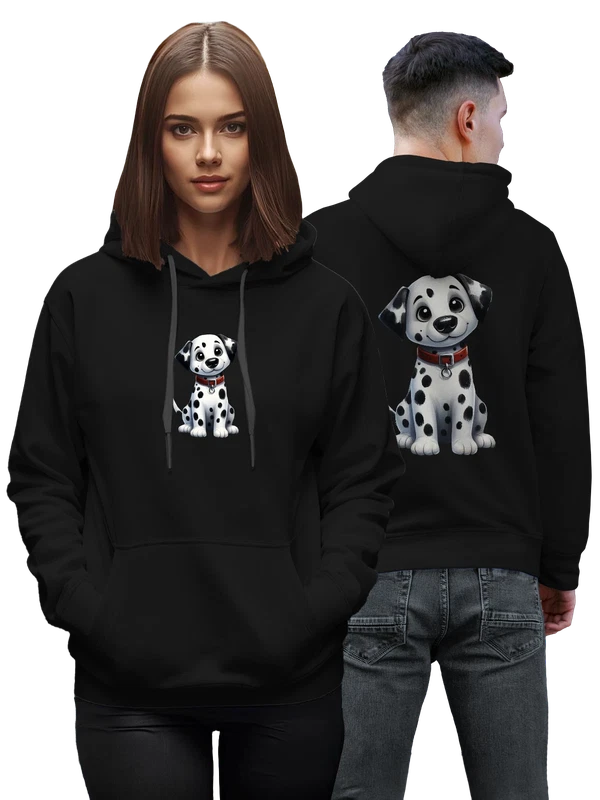 Худи собачка 101 далматинец Dalmatians — Чёрная, фото 1